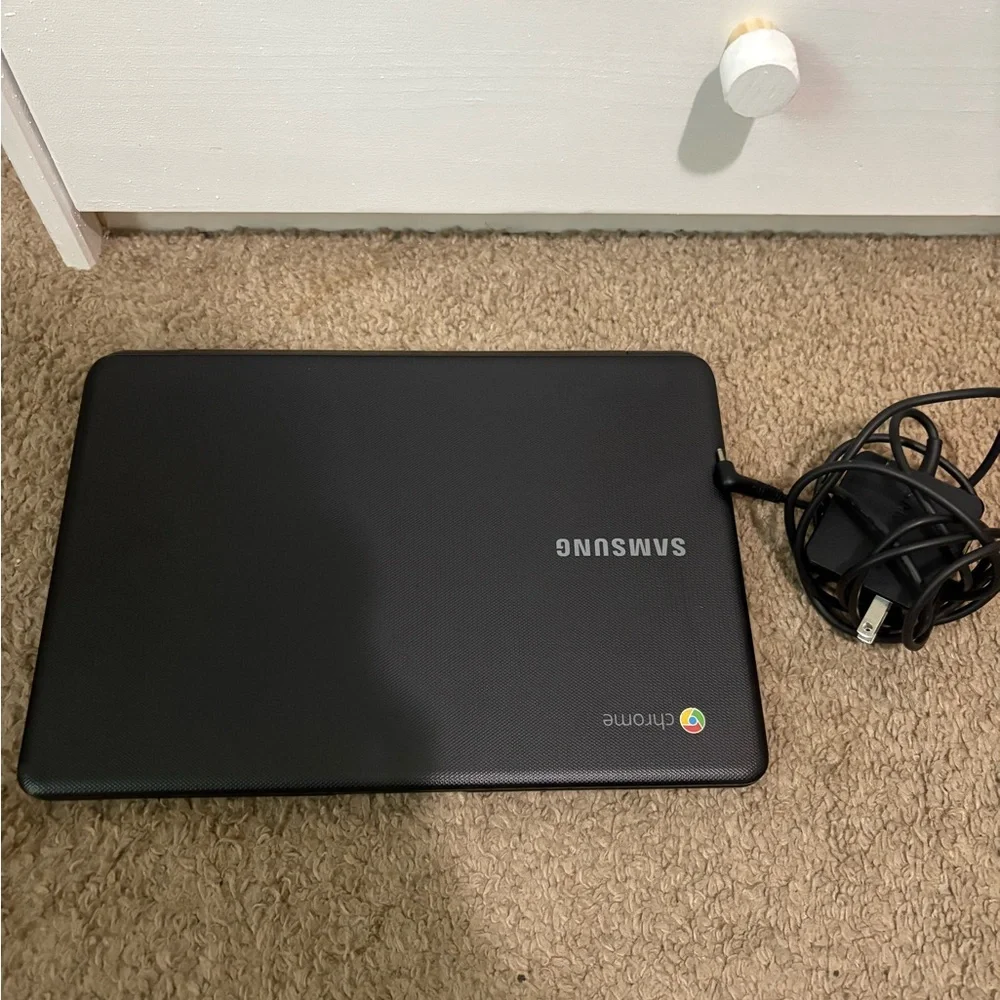 Samsung Black Chromebook Sleek Design Laptop